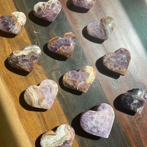 ✨ Amethyst Agate Hearts✨